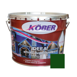 Vopsea alchidica pentru lemn / metal, Kober Ideea, interior / exterior, verde luminos, 10 L