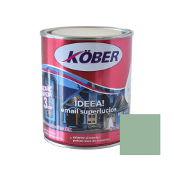 Vopsea alchidica pentru lemn / metal, Kober Ideea, interior / exterior, vernil, 0.75 L