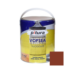 Vopsea alchidica pentru lemn / metal, lucioasa, Pitura, interior / exterior, maro deschis V53731, 4 L