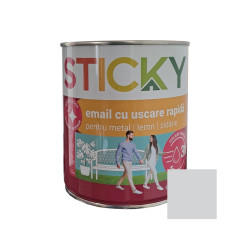 Vopsea alchidica pentru lemn / metal, Sticky uscare rapida, interior / exterior, gri luminos, 0.75 L