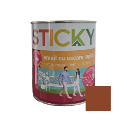 Vopsea alchidica pentru lemn / metal, Sticky uscare rapida, interior / exterior, maro deschis, 0.75 L
