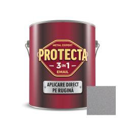 Vopsea alchidica pentru metal, Protecta 3 in 1, interior / exterior, argintiu, 2.5 L