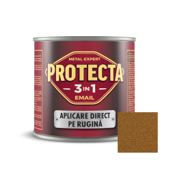 Vopsea alchidica pentru metal, Protecta 3 in 1, interior / exterior, aur vechi, 0.5 L