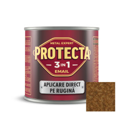 Vopsea alchidica pentru metal, Protecta 3 in 1, interior / exterior, auriu metalic texturat, 0.5 L