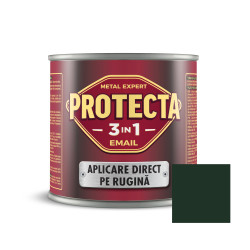 Vopsea alchidica pentru metal, Protecta 3 in 1, interior / exterior, verde inchis, 0.5 L