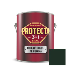 Vopsea alchidica pentru metal, Protecta 3 in 1, interior / exterior, verde inchis, 2.5 L