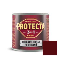 Vopsea alchidica pentru metal, Protecta 3 in 1, interior / exterior, visiniu, 0.5 L
