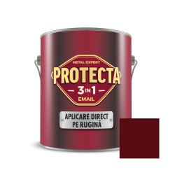 Vopsea alchidica pentru metal, Protecta 3 in 1, interior / exterior, visiniu, 2.5 L