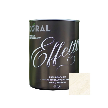 Vopsea decorativa, interior, Coral Effetto, Cosenza / crem, 0.9 L