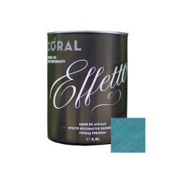 Vopsea decorativa, interior, Coral Effetto, Grosseto / albastru, 0.9 L