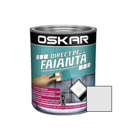 Vopsea Direct pe faianta Oskar, interior, pe baza de apa, alb / pearl, 0.6 L