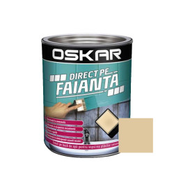 Vopsea Direct pe faianta Oskar, interior, pe baza de apa, bej inchis / amber, 0.6 L