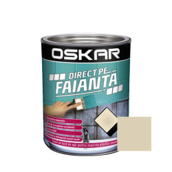 Vopsea Direct pe faianta Oskar, interior, pe baza de apa, crem / coral, 0.6 L
