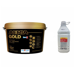 Vopsea lavabila interior, Adeplast Aeria Gold, alba, 15 L + amorsa 4 L