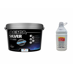 Vopsea lavabila interior, Adeplast Aeria Silver, alba, 15 L + amorsa 4 L
