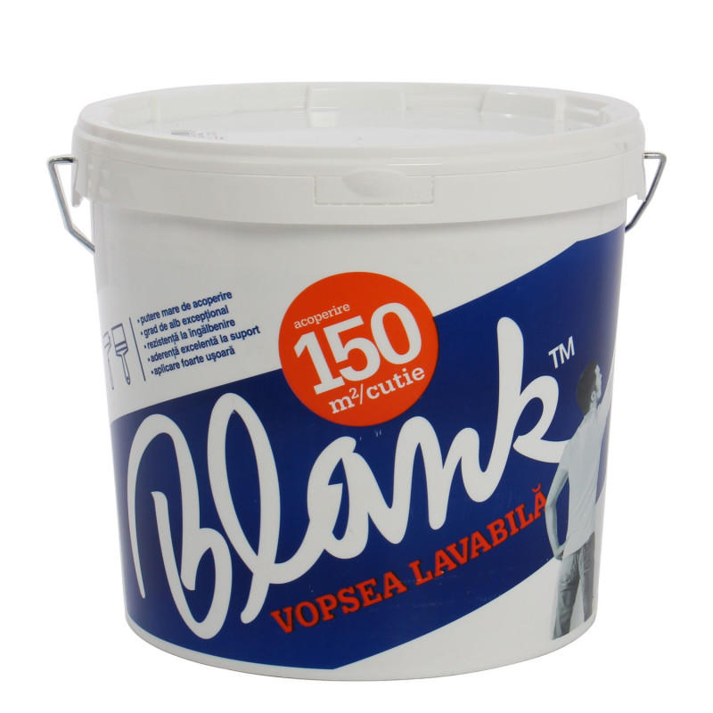 Vopsea lavabila interior, Blank, alba, 15 L