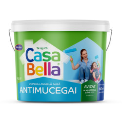 Vopsea lavabila interior, Casabella antimucegai, alba, 4 L