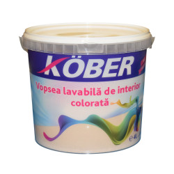Vopsea lavabila interior, colorata, Kober, galben oriental V8340, 4 L