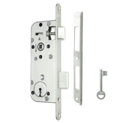 Broasca ingropata pentru usi interior, Abus Midi 7 BB N, cu 1 cheie, 90 x 40 mm