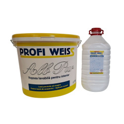 Vopsea lavabila, interior, Profi Weiss, alba, 15 L + amorsa Profi Weiss 4 L