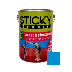 Vopsea pentru piscina Sticky, bleu, interior / exterior, 5 kg