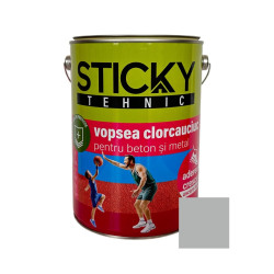 Vopsea pentru piscina Sticky, gri, interior / exterior, 5 kg