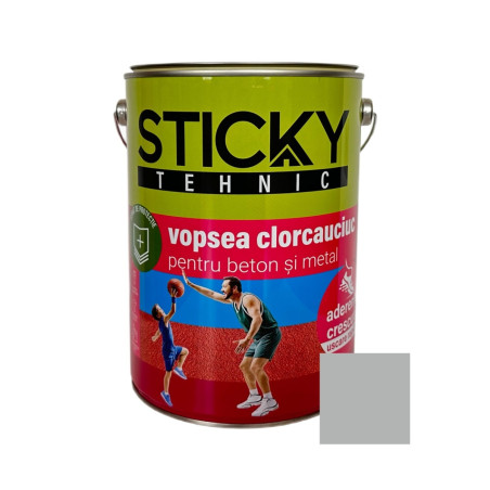 Vopsea pentru piscina Sticky, gri, interior / exterior, 5 kg