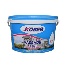 Vopsea superlavabila exterior, Kober Fassade, alba, 3 L