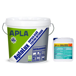 Vopsea superlavabila interior, AplaLux, alba, 15 L + amorsa 4 L