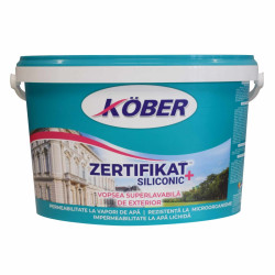 Vopsea superlavabila siliconica de exterior, Kober Zertifikat, alba, 4 L