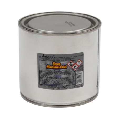 Bronz alchidic pentru lemn / metal, Jalutex, interior / exterior, argintiu, 0.5 L