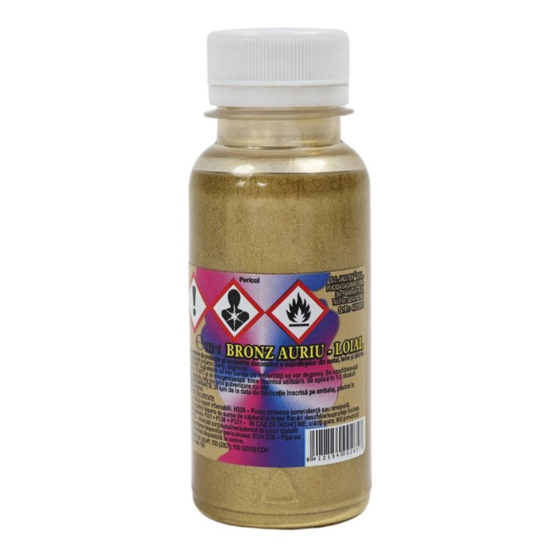 Bronz alchidic pentru lemn / metal, Jalutex, interior / exterior, auriu, 0.1 L Bronz alchidic pentru lemn / metal, Jalutex, interior / exterior, auriu, 0.1 L