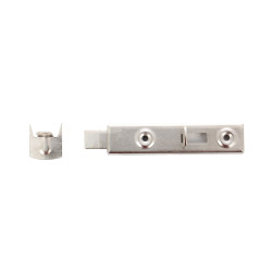 Zavor pentru mobilier, din otel, finisaj nichelat, 70 mm, set 2 bucati