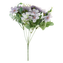 Buchet flori artificiale BH815, mov, 30 cm