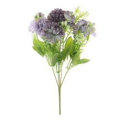 Buchet flori artificiale BH841, mov, 27 cm