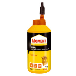 Adeziv pentru lemn, Moment Wood Express, interior, alb, 750 g