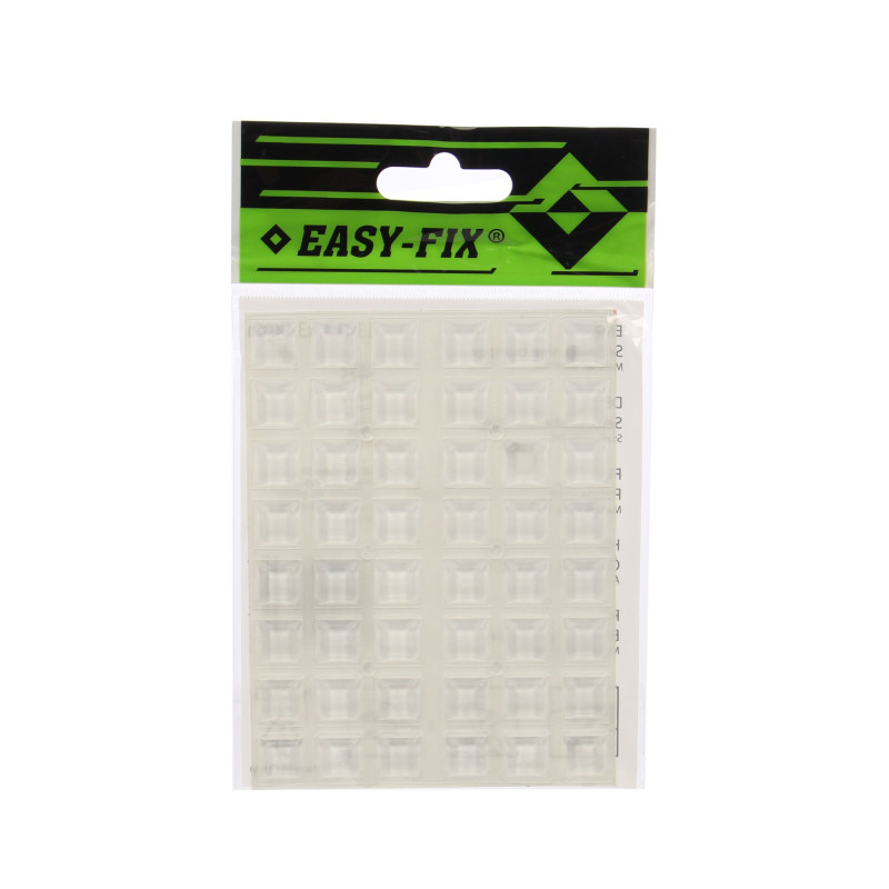 Bumpon autoadeziv, transparent, M 448.55.00, 13 x 13 x 3 mm, set 48 bucati Bumpon autoadeziv, transparent, M 448.55.00, 13 x 13 x 3 mm, set 48 bucati