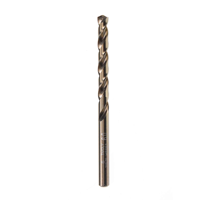 Burghiu pentru metal, HSS-CO, DIN 338, tip N, Tivoly 11455040600, 6 x 57 x 93 mm