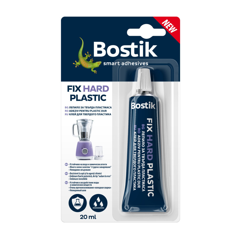 Adeziv pentru plastic rigid, Bostik Fix Hard Plastic, 20 ml Adeziv pentru plastic rigid, Bostik Fix Hard Plastic, 20 ml