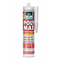 Adeziv pentru suprafete multiple, Bison Poly Max Cristal, interior / exterior, transparent, 280 ml