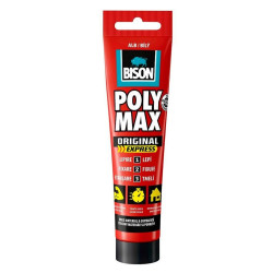 Adeziv pentru suprafete multiple, Bison Poly Max Epress, interior / exterior, alb, 165 g