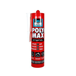 Adeziv pentru suprafete multiple, Bison Poly Max Polymer, interior / exterior, alb, 465 g