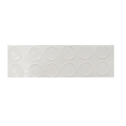 Buton amortizor transparent, autoadeziv, D 10 x 1.5 mm, 12 bucati