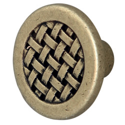 Buton pentru mobila, metalic, alamit antic, M 492.51.29