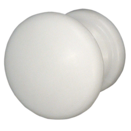 Buton pentru mobila, metalic, alb, M 484.09.11, 32 x 27 mm