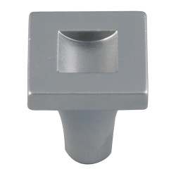 Buton pentru mobila, metalic, crom satinat, M 481.87.23, 20 x 25 mm