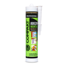 Adeziv pentru suprafete multiple, Compakt Polimeric, interior / exterior, gri, 280 ml