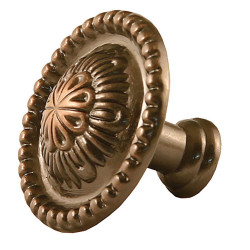 Buton pentru mobila, metalic, cupru antic, M 482.74.28, 32 x 25 mm