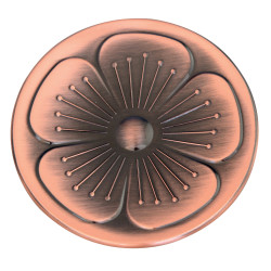 Buton pentru mobila, metalic, cupru antic, M 486.26.28, 35 x 20 mm