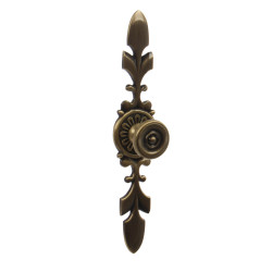 Buton pentru mobila, metalic, grafiat, cu sild, M 487.89.39, 175 x 25 mm